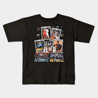 LeBron James, Chris Bosh, Carmelo Anthony & Dwyane Wade 2003 NBA Draft Kids T-Shirt